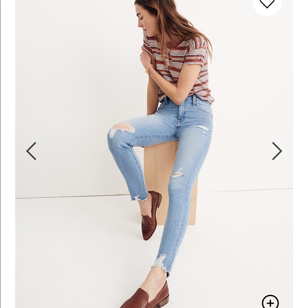Madewell high rise skinny jeans Ontario wash
